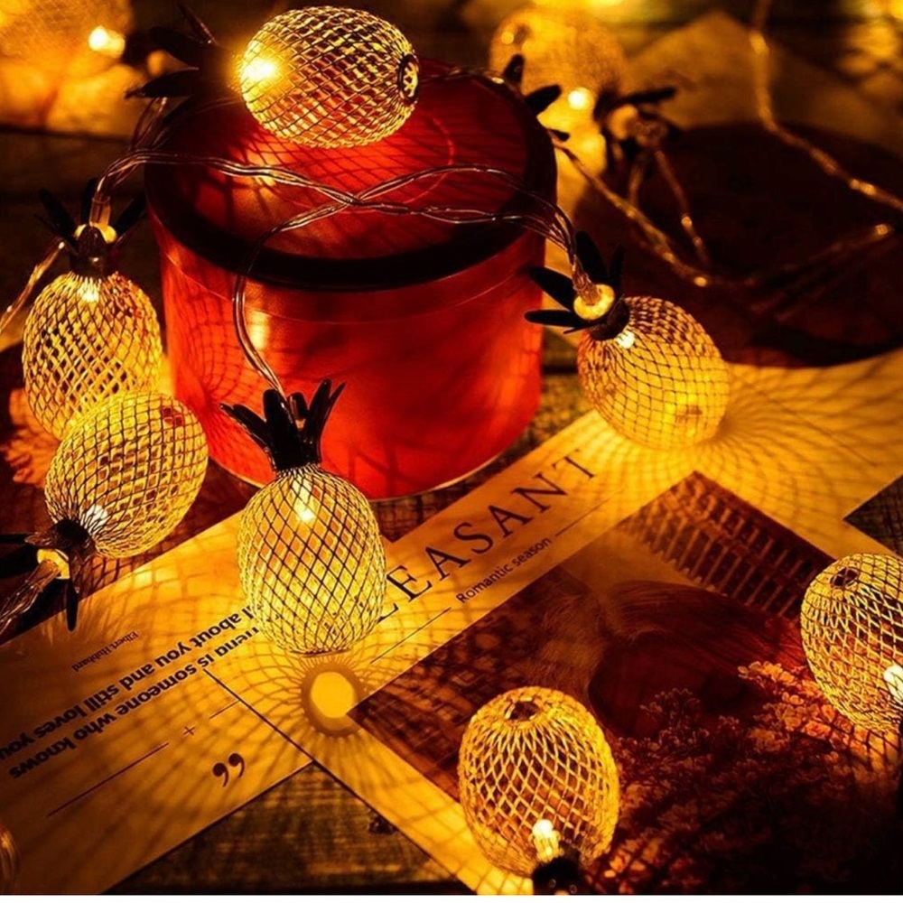 Set of 2 Pineapple String Lights - Picture 8 of 9